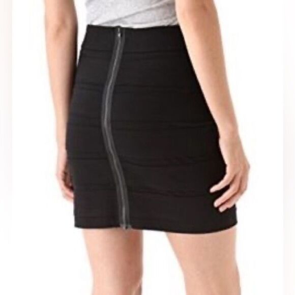 Paige Reeves bandage stretch pencil mini skirt. Full length 2-way back zipper XS - Picture 1 of 7